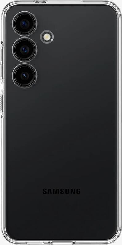 WOO Samsung Galaxy S24 Case, Clear Transparent TPU Flexible Cover, Shock-Resistant and Scratch-Proof Minimalist Protective Shell with Raised Edges