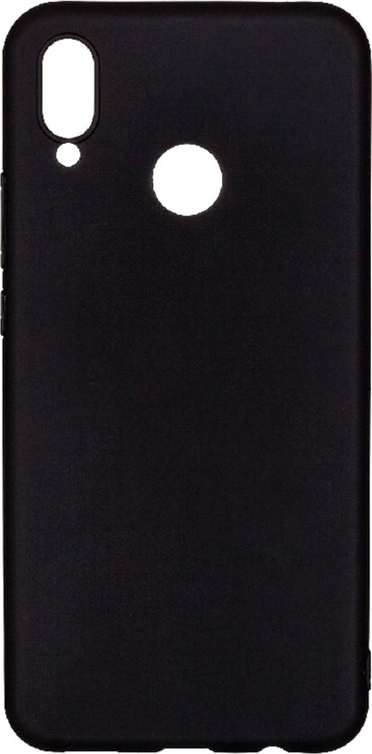 Helmet Shockproof TPU Case for Samsung Galaxy A10 6.2", Slim Fit Matte Silicone Cover, Anti-Fingerprint, Anti-Slip, Reinforced Corner Protection, Black