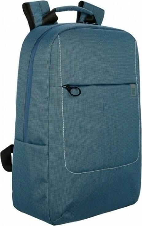 Tucano Loop Backpack for 15.6 inch Laptops and MacBook Pro 16, Water-Resistant Recycled Polyester, Padded Ergonomic Design with Organizer, Blue