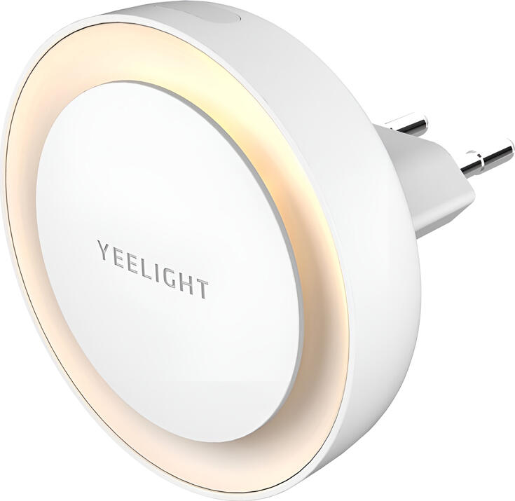 Yeelight YLYD11YL Plug-in Sensor Nightlight, Warm White 2500K, Automatic Light Sensor, Energy Efficient 0.5W, Glare-free LED, White