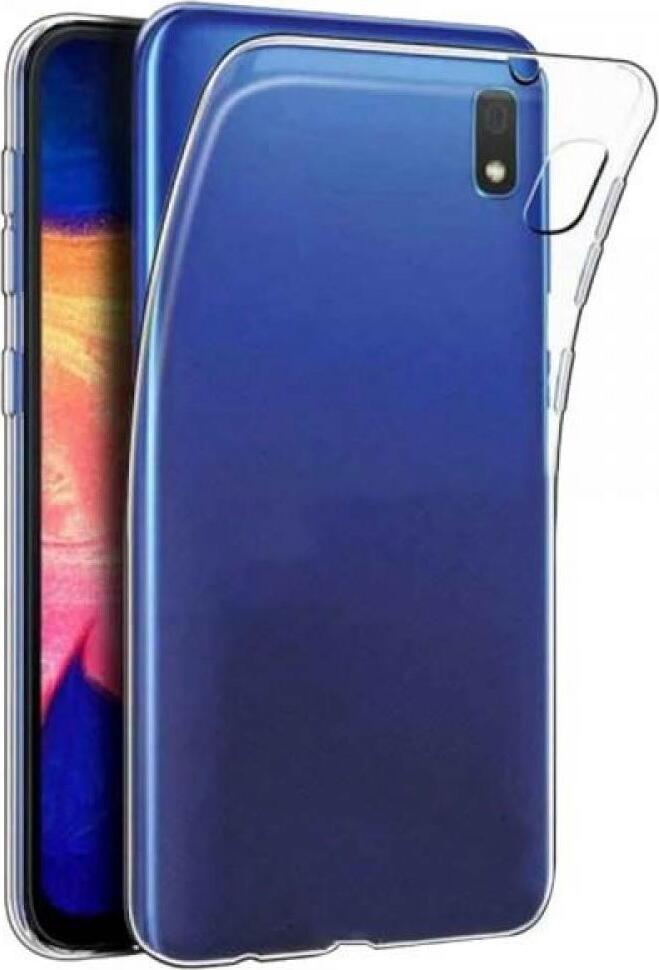 Transparent TPU Case for Samsung Galaxy A10, Slim Flexible Shockproof Cover, Anti-Slip Scratch Resistant Protective Shell with Raised Edges