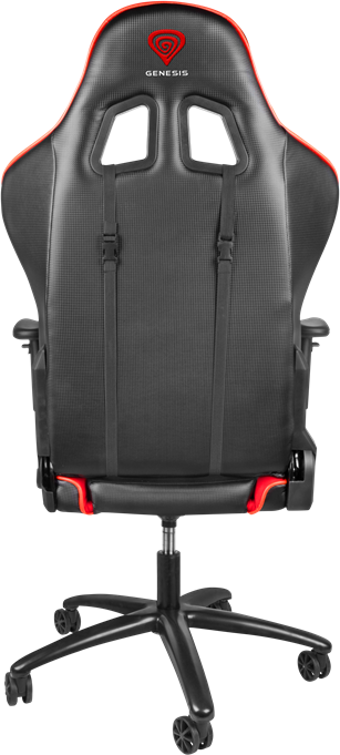 Genesis Nitro 770 (SX77) Gaming Chair, Eco-Leather and Nylon, 4D Adjustable Armrests, Class 4 Gas Lift, 180 Degree Recline, 150kg Max Load, Black-Red