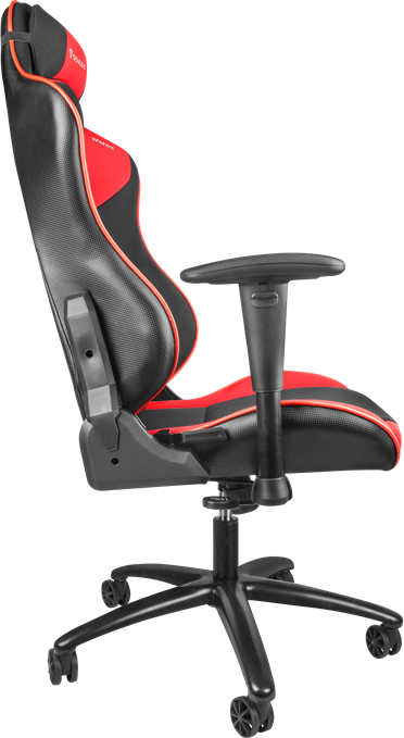 Genesis Nitro 770 (SX77) Gaming Chair, Eco-Leather and Nylon, 4D Adjustable Armrests, Class 4 Gas Lift, 180 Degree Recline, 150kg Max Load, Black-Red
