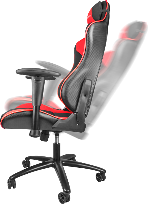 Genesis Nitro 770 (SX77) Gaming Chair, Eco-Leather and Nylon, 4D Adjustable Armrests, Class 4 Gas Lift, 180 Degree Recline, 150kg Max Load, Black-Red