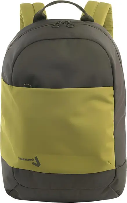Tucano Svago Laptop Backpack, Water-Resistant Durable Polyester, Fits up to 15.6" Laptops, 23L Capacity, Shock Resistant, Green