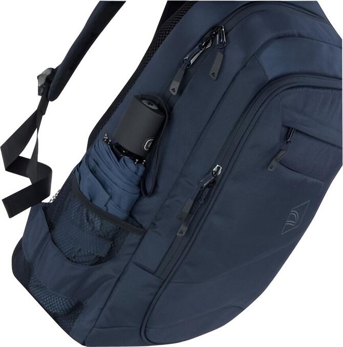 Rucsac Laptop Tucano Lato BKLAS15 pentru Laptopuri de 15.6 inch si MacBook Pro 16, Poliester Reciclat Rezistent la Apa, Curea Trolley, Culoare: Albastru