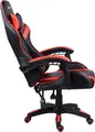 Scaun Gaming si Office Ergonomic Helmet CH-501, Stil Racing din Piele Ecologica Roșie, Cotiere 3D Reglabile, Gas Lift Clasa 4, Inclinare 135 Grade, Baza Nylon, Capacitate 120-150 kg
