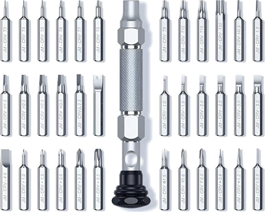 Set Surubeluinitze de Precizie UGREEN CM372, 38 Piese Bits Otel CR-V, Maner Aliaj Aluminiu, Extensie Magnetica, pentru Smartphone, Laptop, Electronice