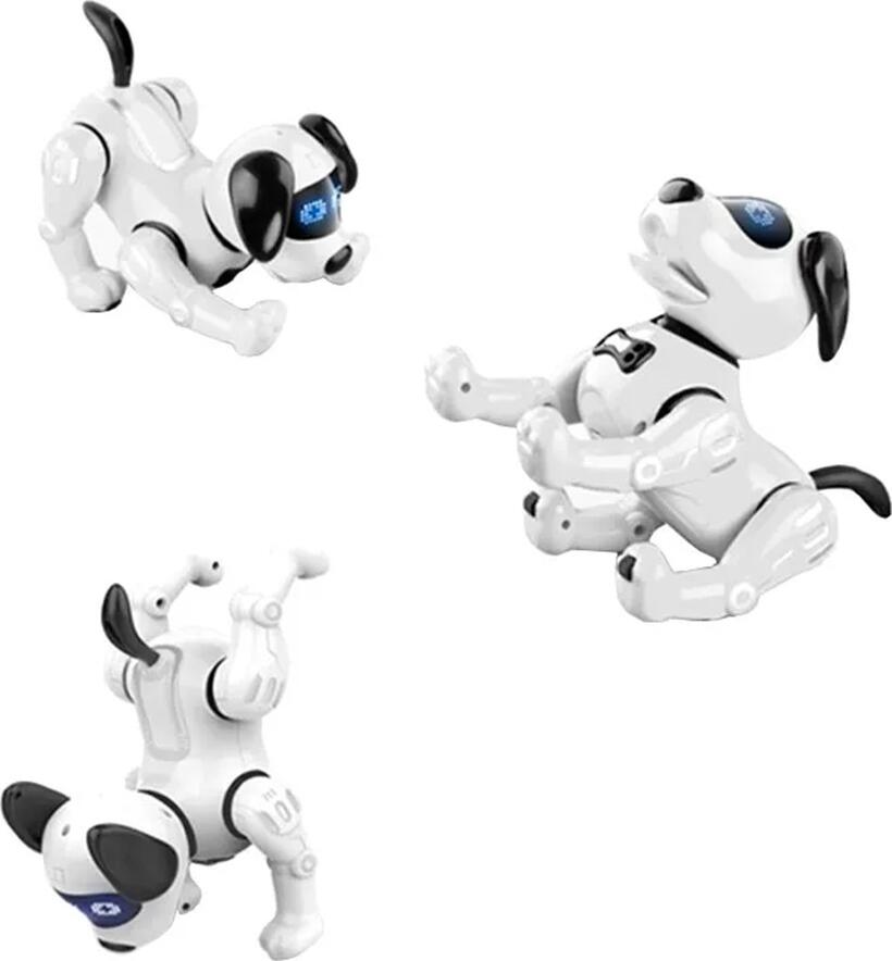 JJRC R19 Interactive Robot Dog, Bionic AI Pet with Voice Control, Remote Control, Dancing, Singing and Storytelling, ABS Plastic, 220x130x210mm