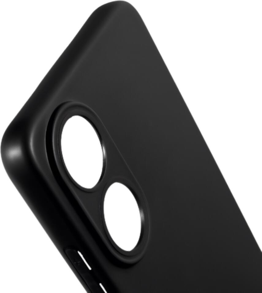 Flexible TPU Case for OPPO A78 4G, Shock-Absorbent and Scratch-Resistant Protective Cover with Raised Edges and Anti-Slip Grip, Black