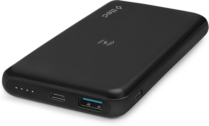 ttec Powerbank 10.000mAh Slim Pro W Wireless, Black