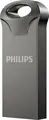 Philips USB 3.2 Click FM64FD175B/00 Flash Drive, 64GB USB-C Gen 1, Read up to 120MB/s, Capless Integrated Click Design, Metal and Plastic, Gray