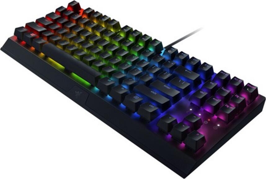 Tastatura Gaming Mecanica Razer BlackWidow V3 Tenkeyless, Switch-uri Green Tactile Clicky, Iluminare Chroma RGB, Rama Aluminiu, Layout TKL, US QWERTY