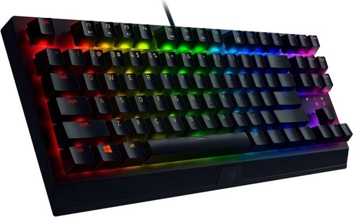Tastatura Gaming Mecanica Razer BlackWidow V3 Tenkeyless, Switch-uri Green Tactile Clicky, Iluminare Chroma RGB, Rama Aluminiu, Layout TKL, US QWERTY