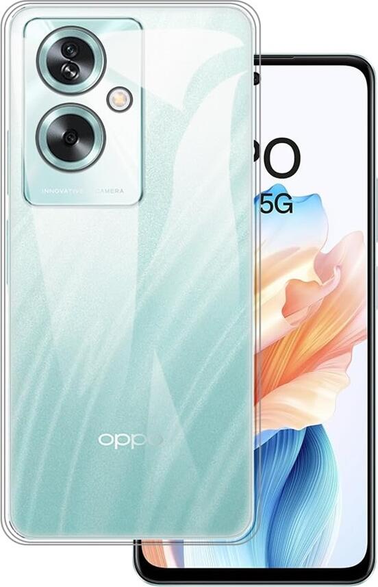 WOO Clear TPU Soft Case for Oppo A79 5G, 6.72 inch Shockproof Flexible Transparent Cover, Dust Resistant Anti-Slip Protective Case