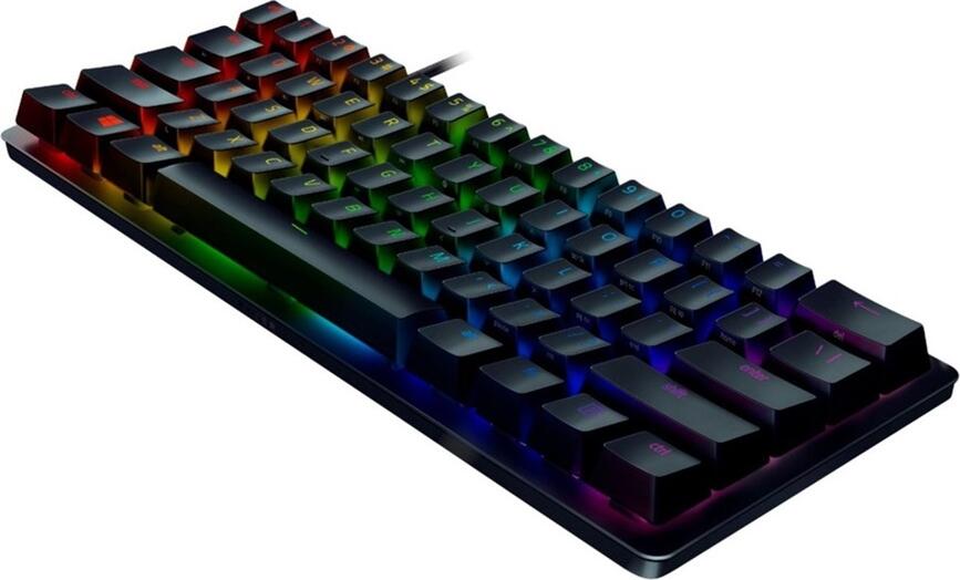 Tastatura Gaming Razer Huntsman Mini Analog 60%, Switch-uri Optice Analogice, Actuare Personalizabila, Razer Chroma RGB, Capace PBT, Negru
