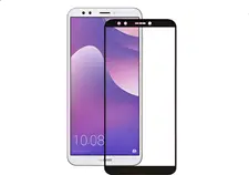Helmet Full Coverage Glass 2.5D Huawei Y6 2018, Black Frame