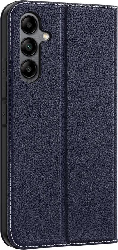 Husa Tip Carte Dux Ducis Skin X2 pentru Samsung Galaxy A34 5G, Pielare Ecologic cu Magnet si Slot pentru Carduri, Protectie Full Body, Albastru