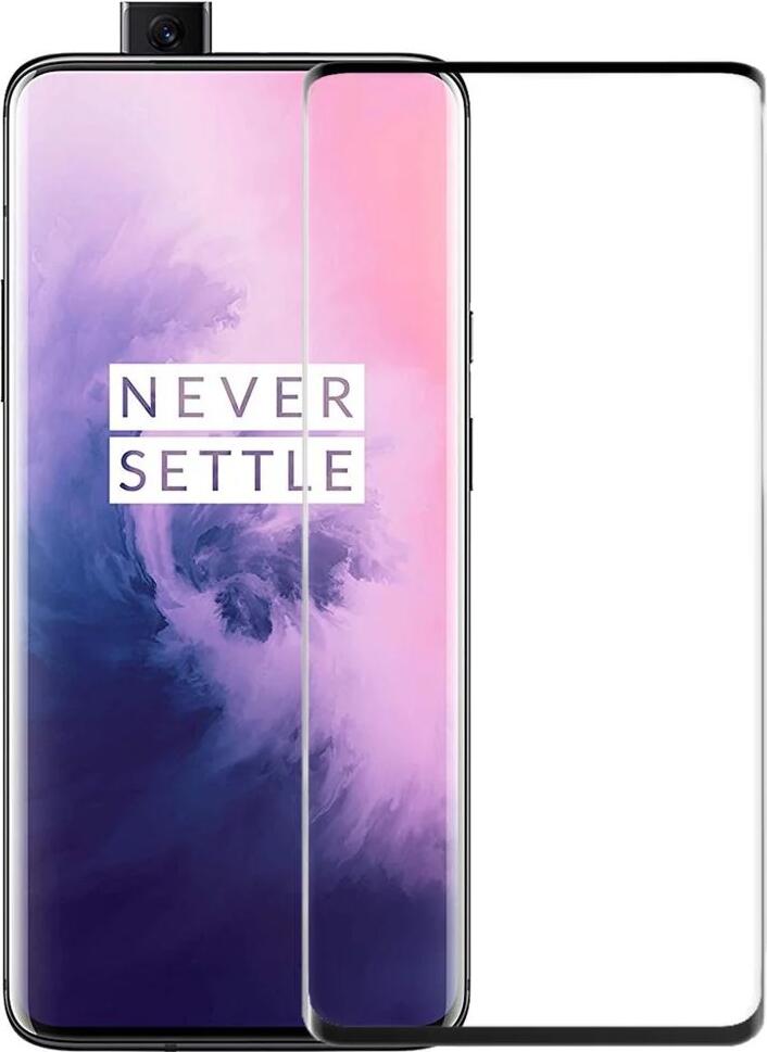 Защитное стекло Helmet Diamond Glass 4D для OnePlus 7 Pro, закаленное стекло, ударопрочное и устойчивое к царапинам, черное