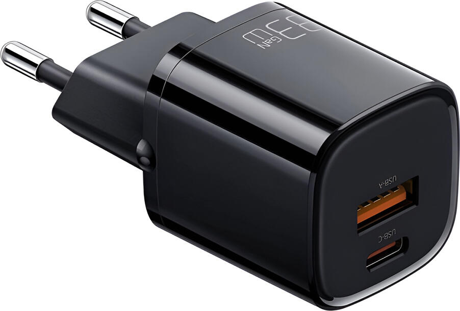 Mcdodo Wall Charger Nano Series 1*USB-A+1*Type-C 3A 33W, Black