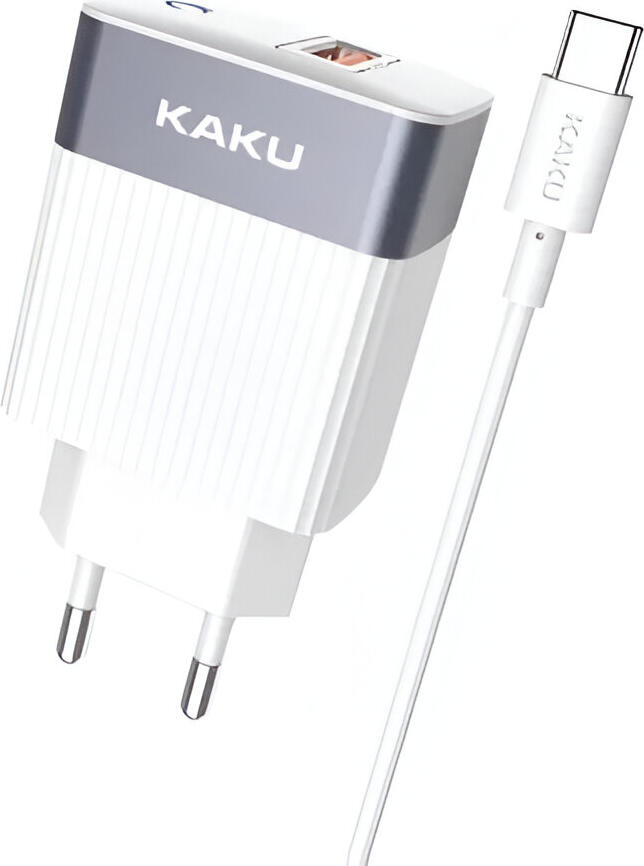 JOKADE Ksiga Wall Charger with Cable USB to Micro-USB 18W KSC-369 Baize, White