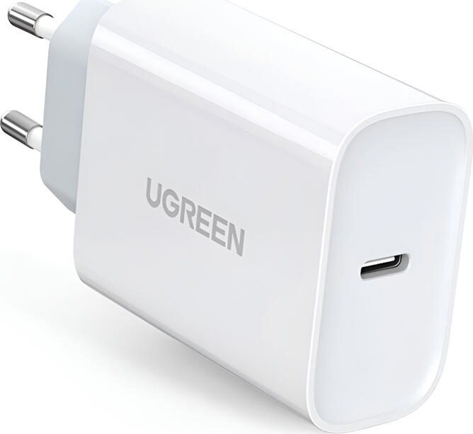 UGREEN Wall Charger 1*Type-C 3A 30W QC4.0, White
