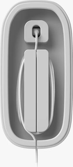 Uniq Compact Wireless Charging Dock pentru Apple Magic Mouse, Incarcator Qi Portabil din Silicon cu Indicator LED, Gri