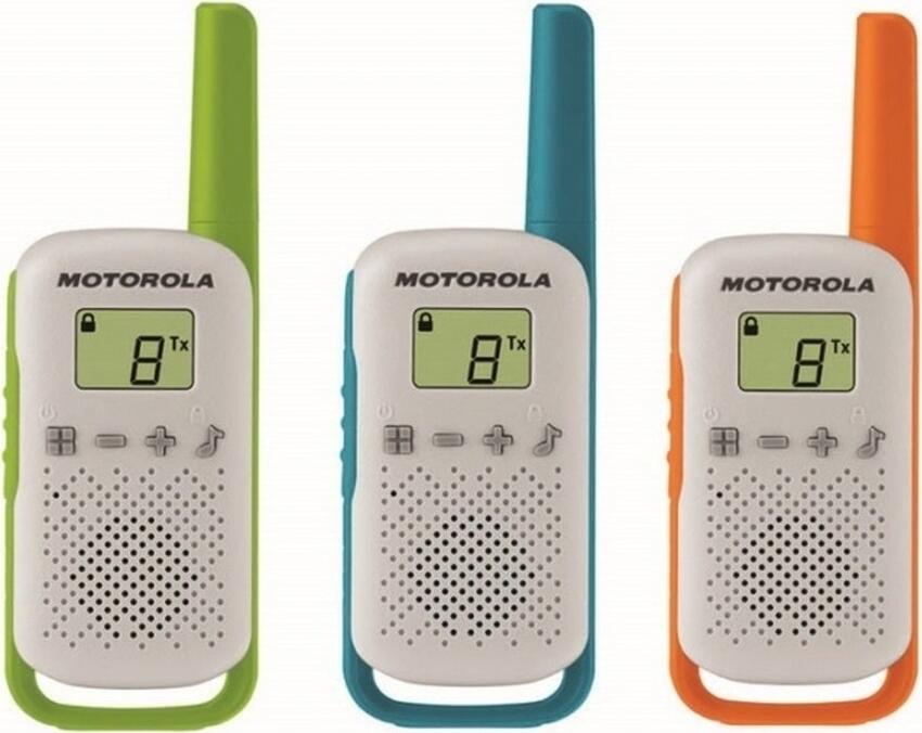 Motorola Walkie-Talkie TalkAbout T42, Triple, 16 Channels, 4km