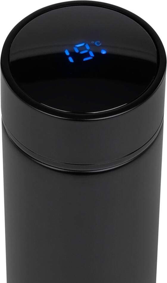 Noveen TB2310 Smart Thermos 450ml, Stainless Steel Vacuum Flask with LED Temperature Display, Double-Wall Thermal Insulation, Leak-Proof, BPA-Free