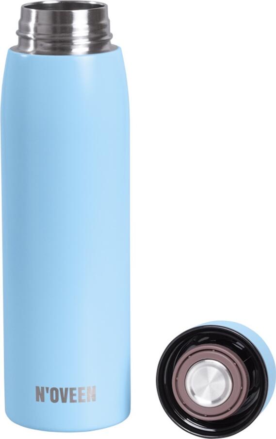Termos Noveen TB2217 din Otel Inoxidabil 380ml, Afisaj LED Smart pentru Temperatura pe Capac, Izolare Vacuum cu Perete Dublu, Etans, Fara BPA