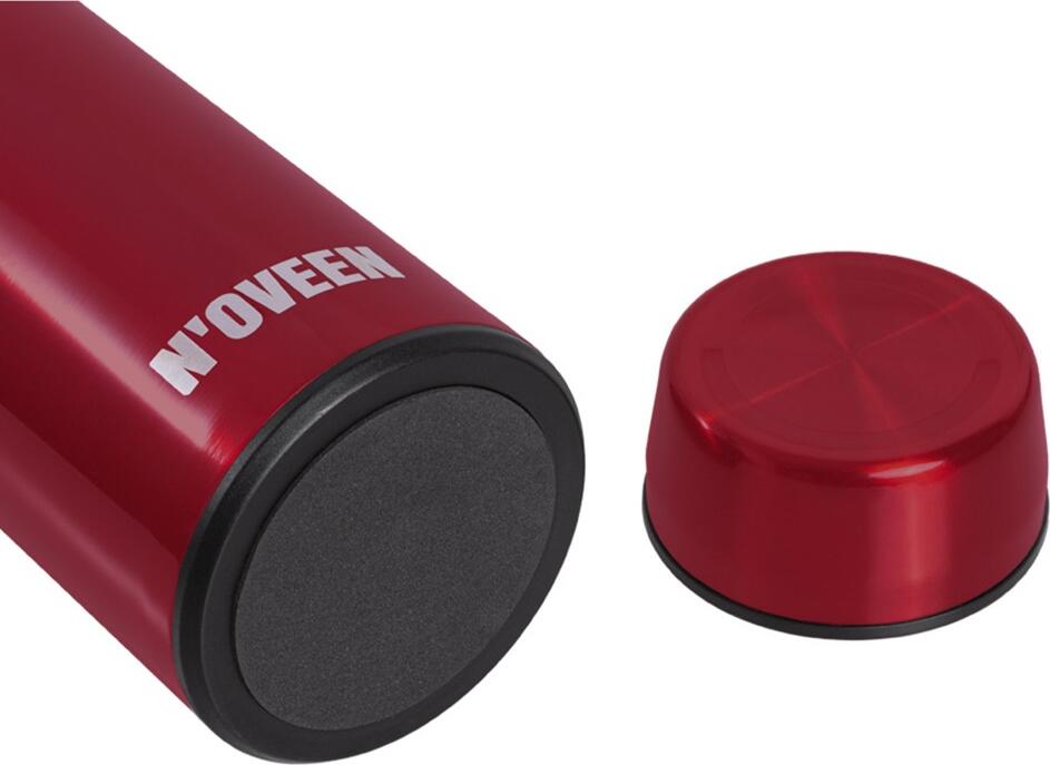 Termos N'OVEEN TB625 din Otel Inoxidabil SS304, 700ml, Perete Dublu Vacuum, Capac BPA-Free cu Sita si Curea de Transport, Păstrare Căldură și Răceală