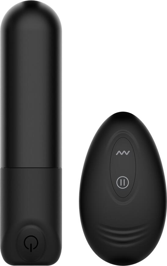 WINYI Rick Remote Control Bullet Vibrator, 10 Vibration Modes, Medical Grade Silicone and ABS, IPX6 Waterproof, USB Rechargeable, Black