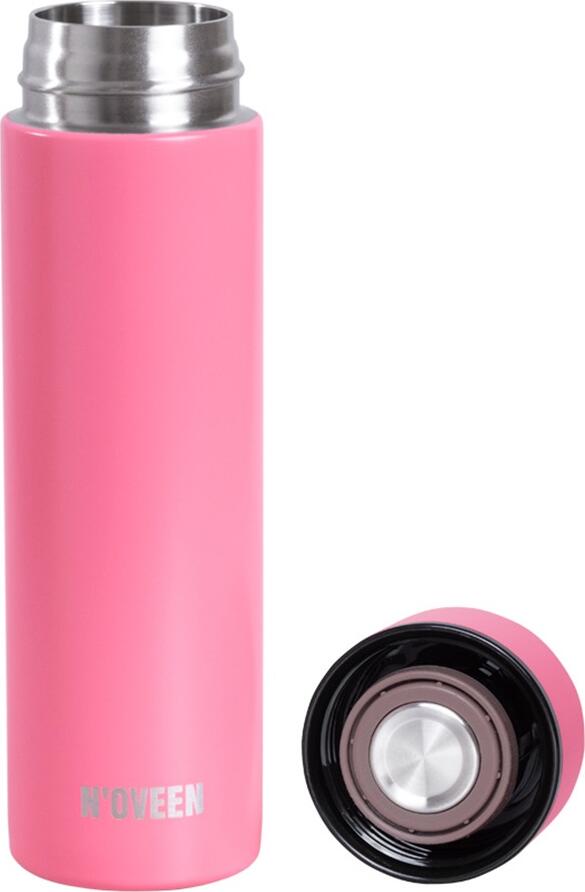 NOVEEN TB2116 Thermal Vacuum Flask 280ml Stainless Steel with Smart LED Temperature Display, Double-Wall Insulation for Hot and Cold Drinks