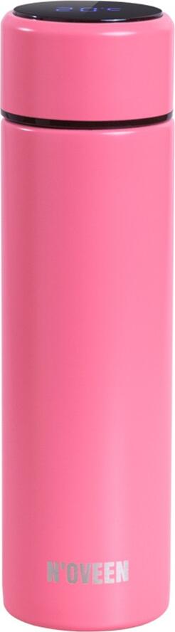 NOVEEN TB2116 Thermal Vacuum Flask 280ml Stainless Steel with Smart LED Temperature Display, Double-Wall Insulation for Hot and Cold Drinks