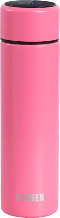 NOVEEN TB2116 Thermal Vacuum Flask 280ml Stainless Steel with Smart LED Temperature Display, Double-Wall Insulation for Hot and Cold Drinks