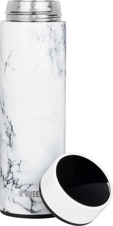 NOVEEN TB2319 Smart Thermos Bottle, 450ml Stainless Steel Vacuum Flask with LED Temperature Display, Leak-Proof BPA-Free Thermal Bottle