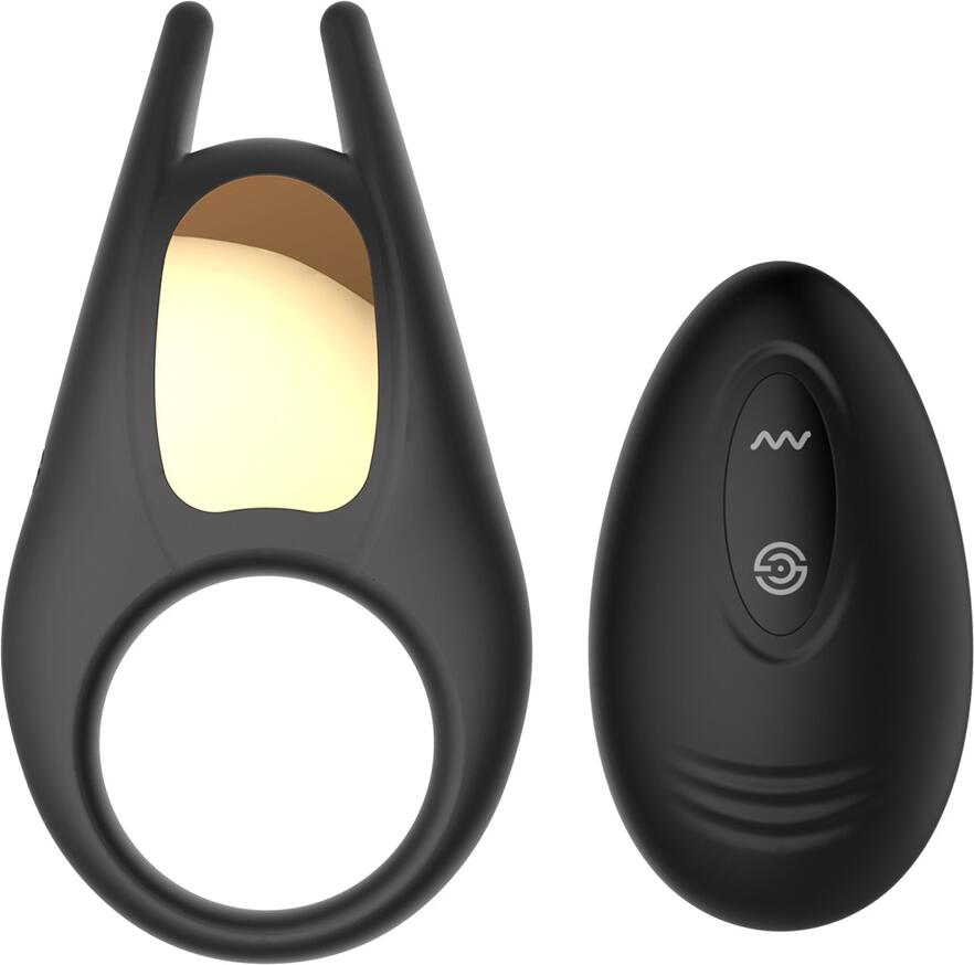 WINYI Lucas II Remote Control Cock Ring, 10 Vibration Modes, Medical Grade Silicone and ABS, USB Rechargeable, IPX5 Waterproof for Couples