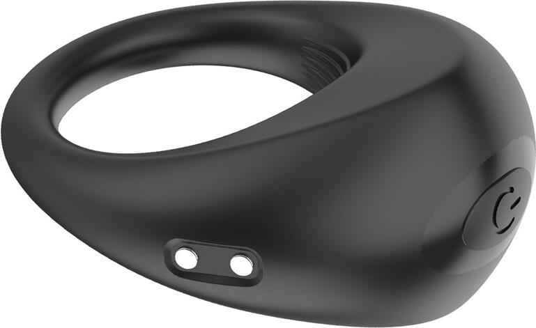 WINYI Alan Cock Rings+Remote Control IPX6 10 Mode Vibration, Black