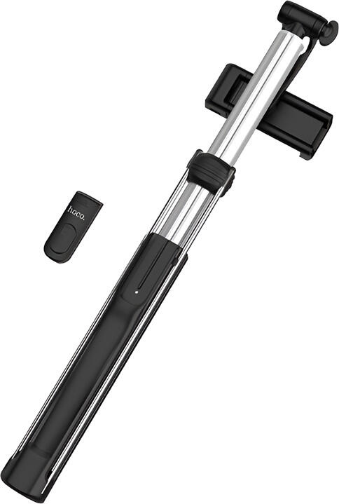 Hoco K10B Magnificent Bluetooth Selfie Stick Tripod with Integrated Fill Light, Wireless Remote, Aluminum Alloy Telescopic Rod for Android and iOS