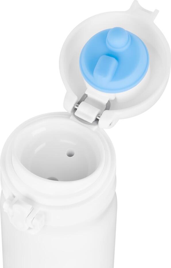 Sticla Termica Noveen TB811 din Otel Inoxid 400ml, Termos cu Perete Dublu, Capac Etans, Fara BPA, Design Ergonomic, Alb Mat
