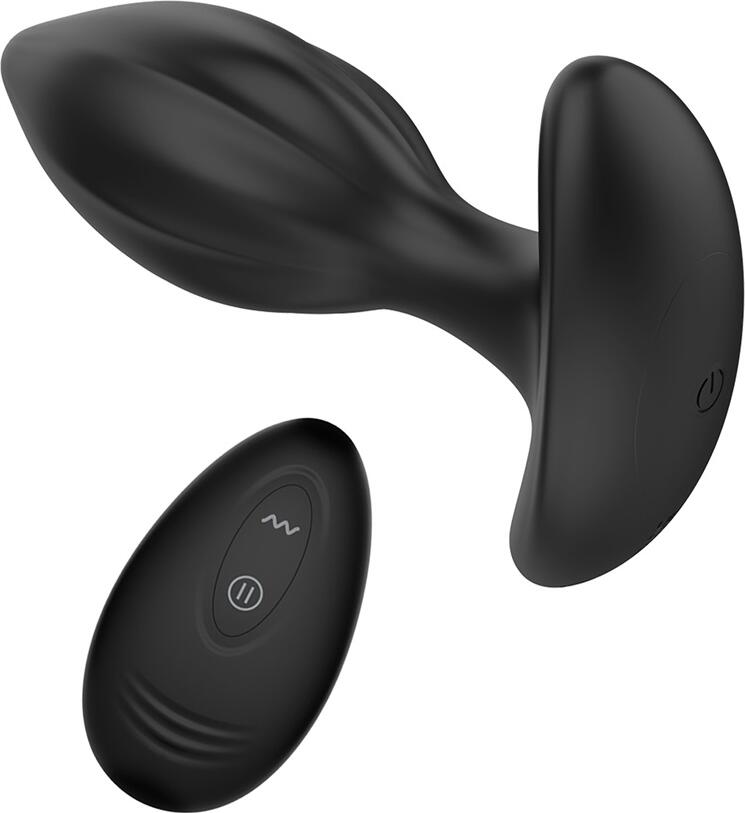 WINYI Mark Anal Training Kit Buttplug Set, 3 Sizes, Wireless Remote Control, 7 Vibration Modes, IPX6 Waterproof, TPE and ABS, USB Charging, Black