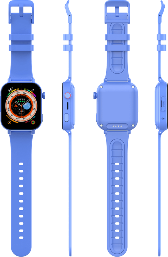 Wonlex CT20 Mini 4G Smartwatch for Kids, 1.85" Color Touch Screen, GPS LBS Wi-Fi Positioning, IPX7 Waterproof, Video Calls, SOS, ASR3603S CPU, Silicone Strap