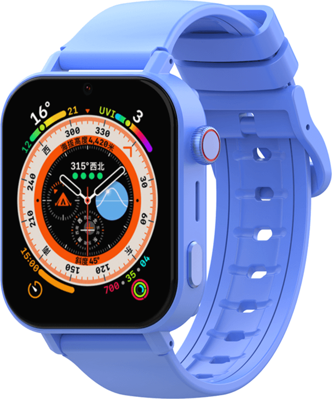 Wonlex CT20 Mini 4G Smartwatch for Kids, 1.85" Color Touch Screen, GPS LBS Wi-Fi Positioning, IPX7 Waterproof, Video Calls, SOS, ASR3603S CPU, Silicone Strap