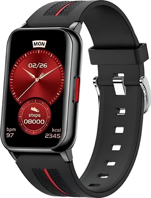Фитнес-браслет Monster Band GT1, TFT-дисплей 1.57 дюйма, мониторинг пульса и SpO2, анализ сна, аккумулятор 220 мАч, Bluetooth, Android и iOS, черный