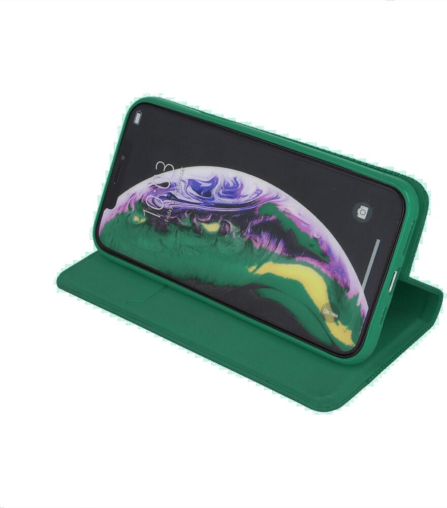 Helmet Flip Cover Case for Samsung Galaxy A04, 6.5 inch, Nylon Shockproof and Dust Resistant Protective Book Shell, Full Access, Green