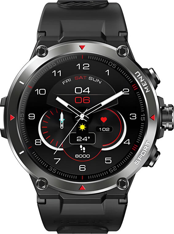 Смарт-часы Zeblaze Stratos 2, AMOLED-дисплей 1.3" Always-on, GPS GLONASS GALILEO BEIDOU, Мониторинг пульса SpO2 VO2 Max, Водонепроницаемость 5 ATM, Батарея до 15 дней