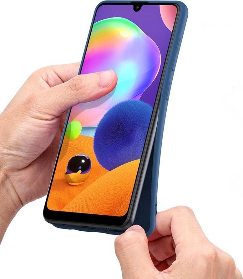 Helmet Case for Samsung Galaxy A31, Liquid Silicone Shockproof Cover, 6.4 inch, Full Body Protection, Anti-Slip Dust-Resistant Case