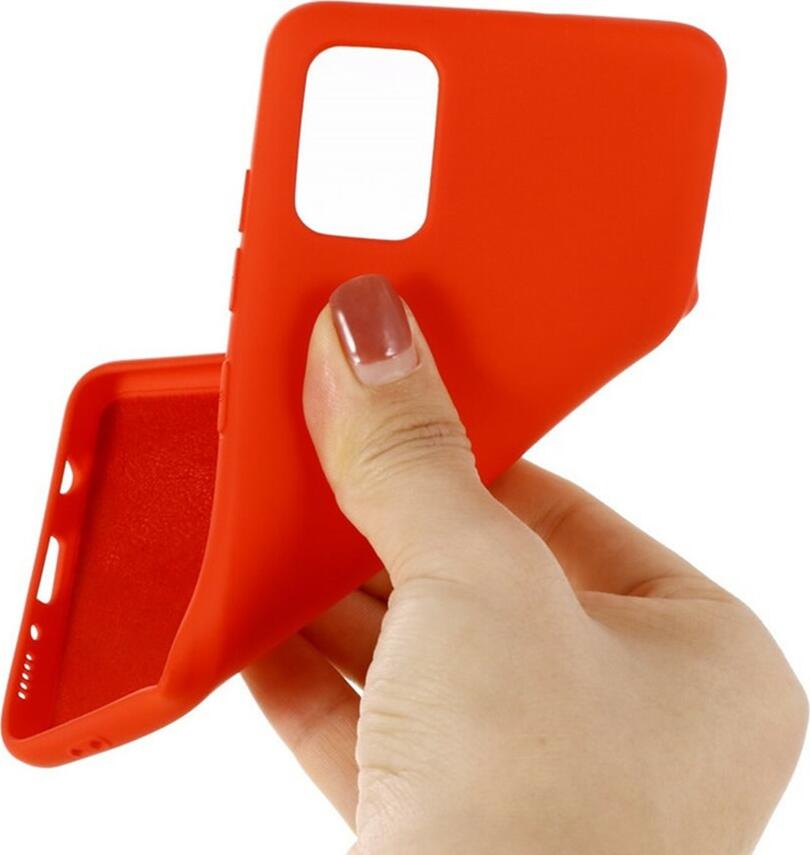 Helmet Case Liquid Silicone Samsung A31, Red