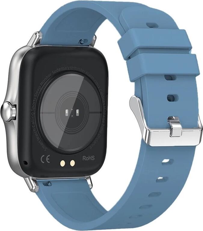 Smartwatch Maxcom FW55 Aurum Pro, Ecran AMOLED 1.7 inch, Apeluri Bluetooth, Monitorizare Ritm Cardiac, Tensiune Arterială, SpO2, Somn, Stres, IP68, Silver