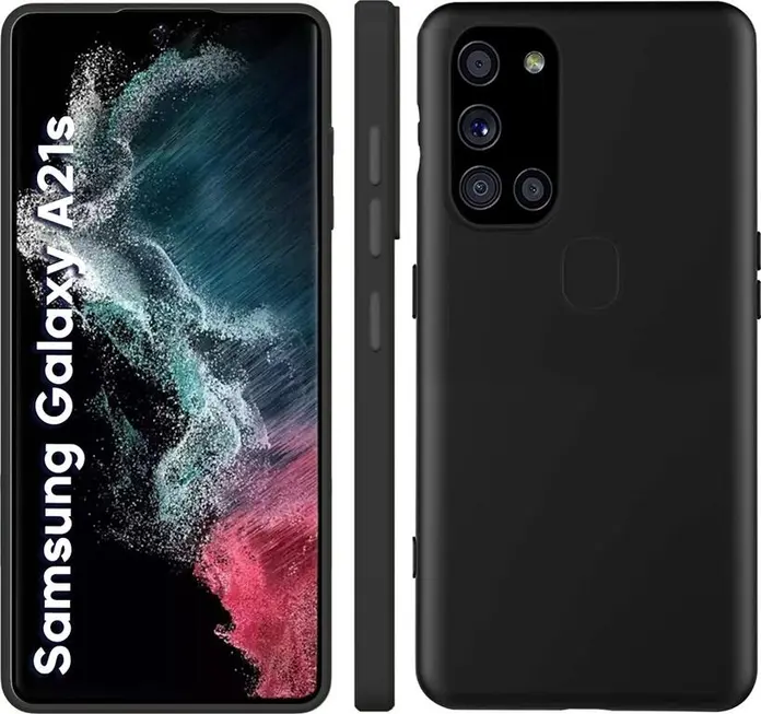 Husa Protectie Helmet pentru Samsung Galaxy A21S, 6.5 inch din Silicon Lichid TPU, Rezistenta la Shock si Zgarieturi cu Structura Interna in Grila, Neagra